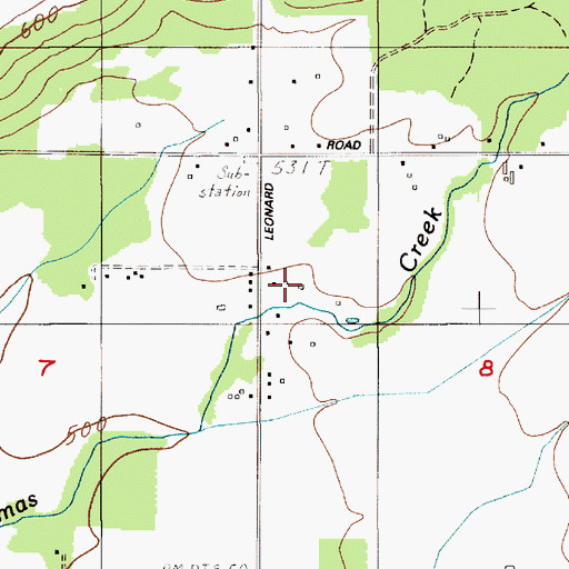 Topographic Map of Nelsons Nitch Airport, WA