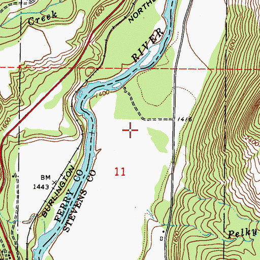 Topographic Map of Standing Circle R Ranch Airport (historical), WA