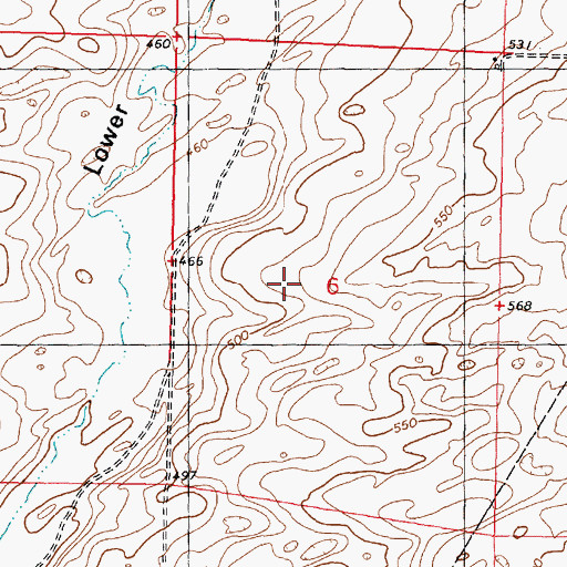 Topographic Map of Columbia Ag Airport, WA