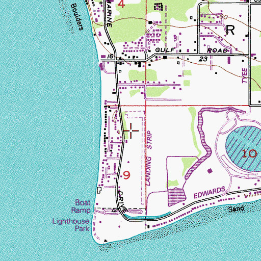 Topographic Map of Point Roberts Airpark, WA