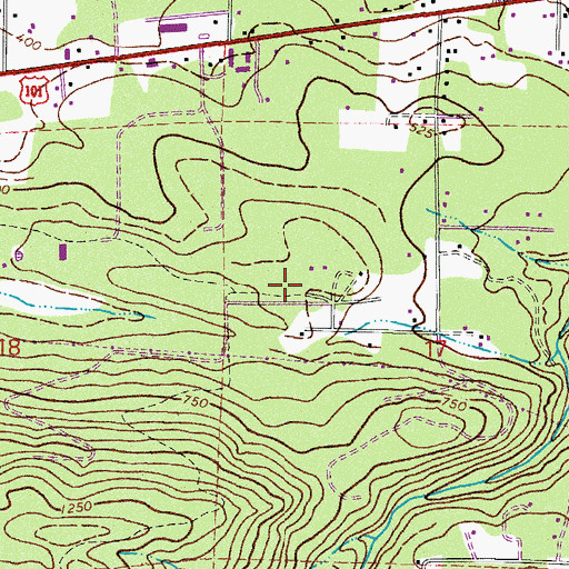 Topographic Map of Eclipse Heliport, WA