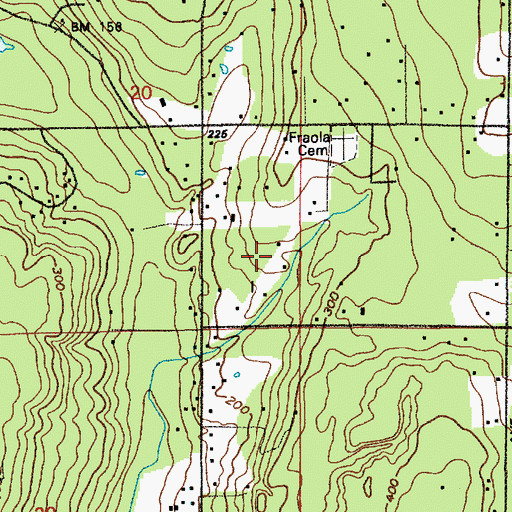 Topographic Map of Vaughan Ranch Airfield, WA