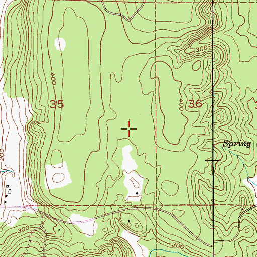 Topographic Map of Timberline Quarter Horse Farm Airport (historical), WA