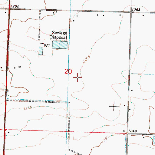 Topographic Map of Quincy Municipal Airport, WA