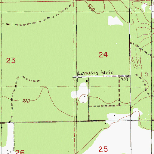 Topographic Map of Randle-Kiona Airpark, WA