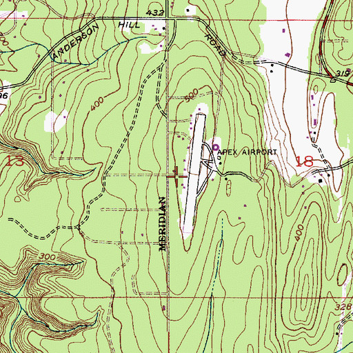 Topographic Map of Apex Airpark, WA