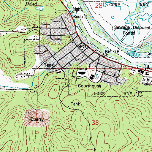 Topographic Map of Willapa Harbor Heliport, WA