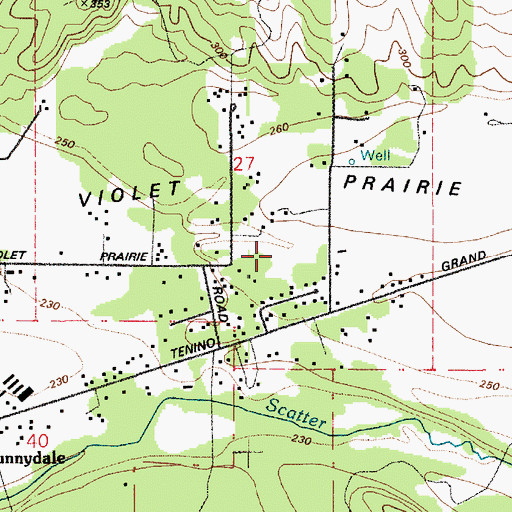 Topographic Map of Wissler's Airport, WA