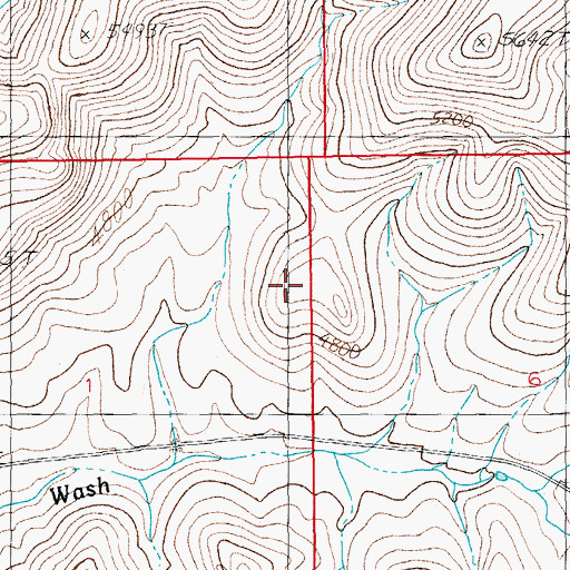 Topographic Map of Black Hills, AZ