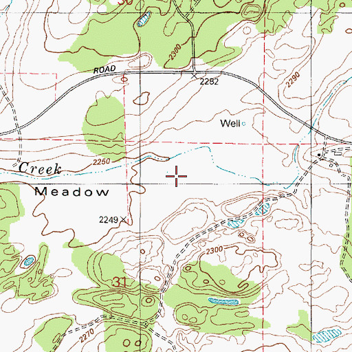 Topographic Map of Harris Airport (historical), WA