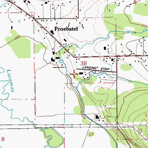 Topographic Map of Green Mountain Airport, WA