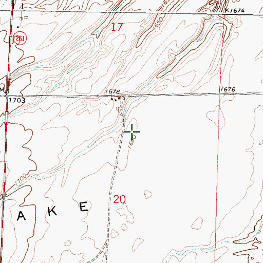 Topographic Map of Kinch Farms Airport, WA