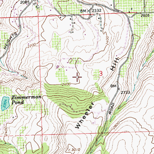 Topographic Map of Hoverhawk Ranch Airport, WA