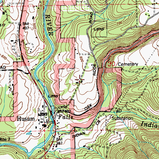 Topographic Map of Port Elsner Airport, WA