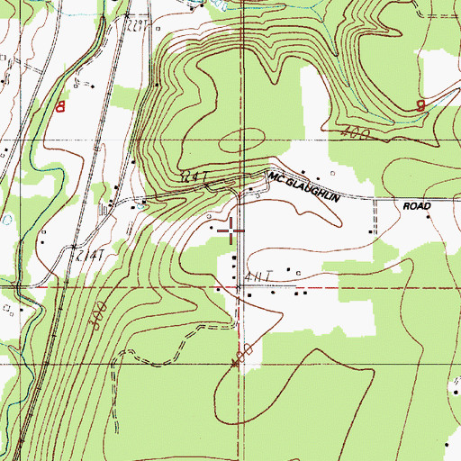 Topographic Map of Vista Mobile Estate Airport (historical), WA