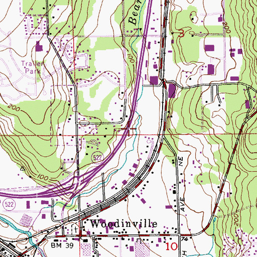 Topographic Map of Wilson Heliport, WA