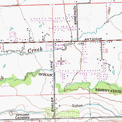 Topographic Map of Apple Valley Airport (historical), WA