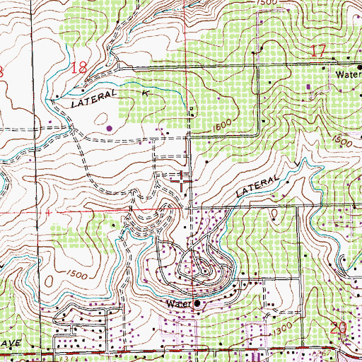 Topographic Map of Don Williams Private Heliport, WA