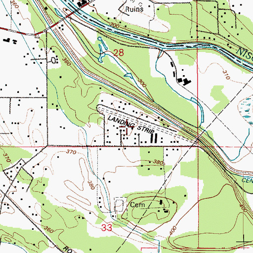 Topographic Map of Western Airpark, WA