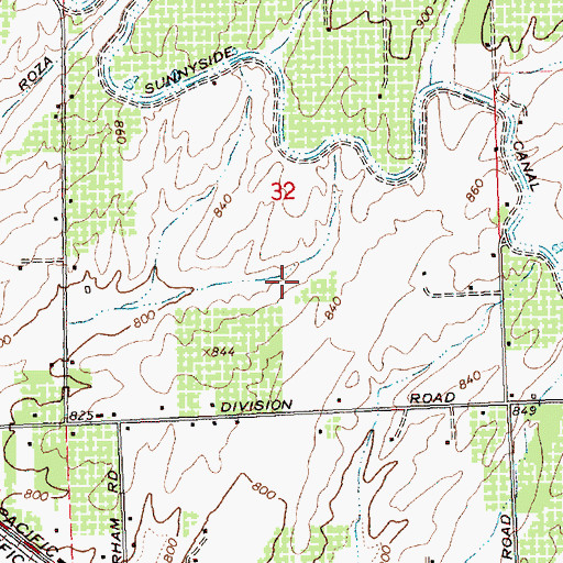 Topographic Map of Mc Mahon Field, WA