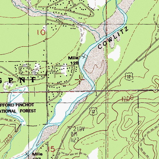 Topographic Map of Butter Creek, WA