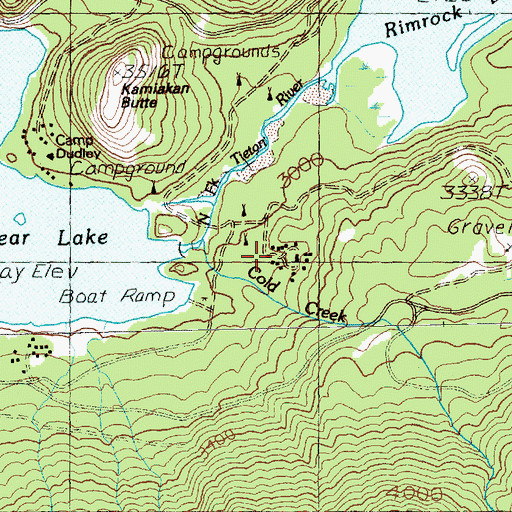 Topographic Map of State College of Washington Survey Camp, WA