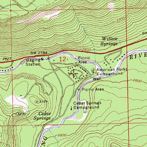 Topographic Map of American River, WA