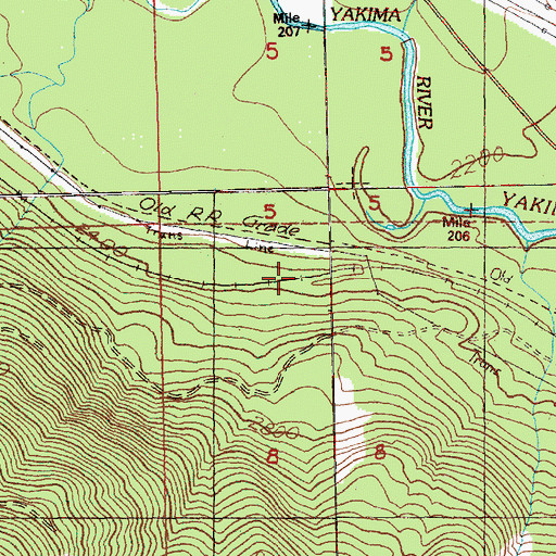 Topographic Map of Upham, WA