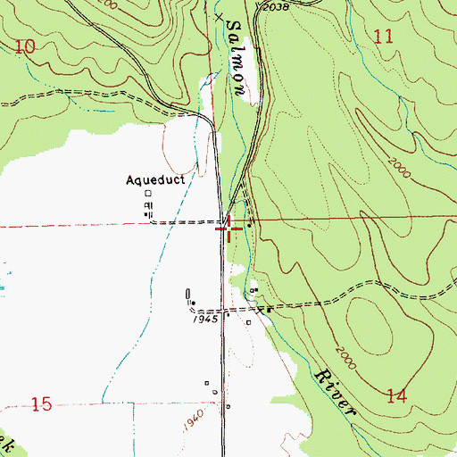 Topographic Map of Mount Adams Forest Camp, WA