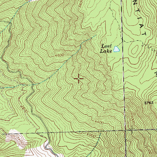 Topographic Map of McDonald Ridge, WA