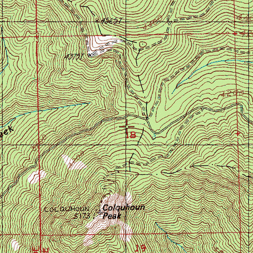 Topographic Map of Twin Camp Recreation Area, WA