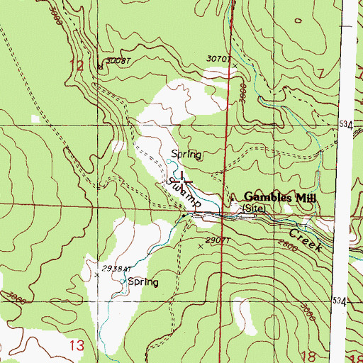 Topographic Map of Knowlton School, WA