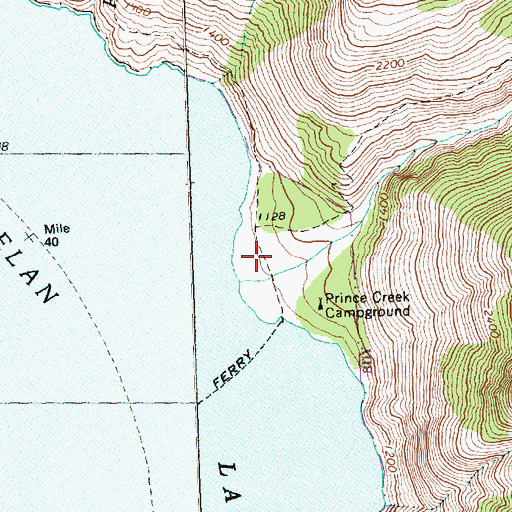 Topographic Map of Prince Creek Guard Station, WA