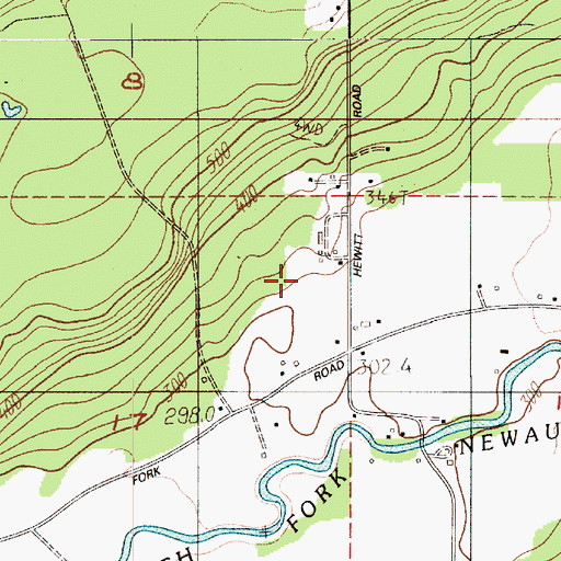 Topographic Map of Dwight Field, WA