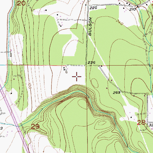 Topographic Map of JC's Airport, WA