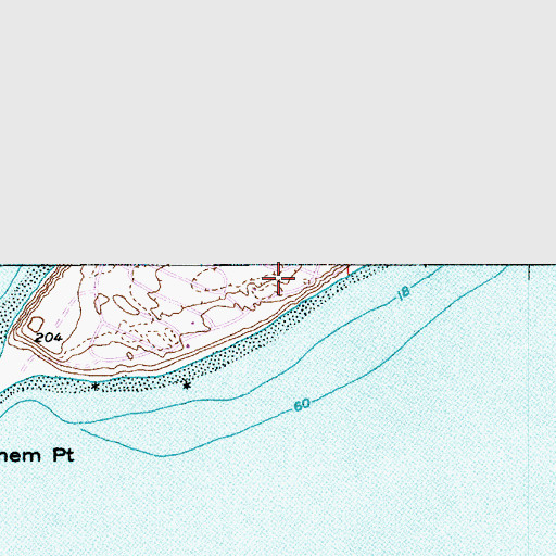 Topographic Map of Protection Island Landing Strip (historical), WA