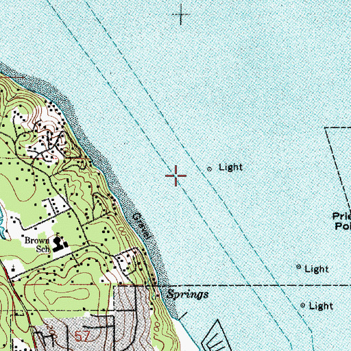 Topographic Map of Outter Channel, WA