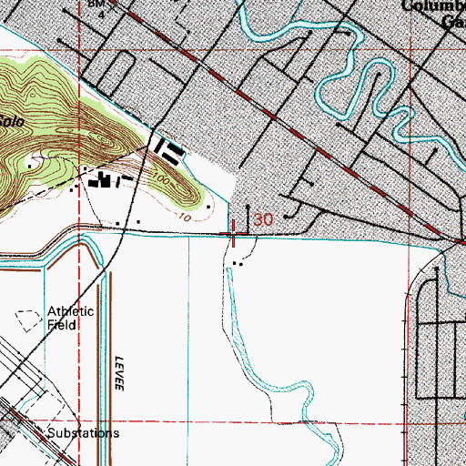Topographic Map of KEDO-AM (Longview), WA