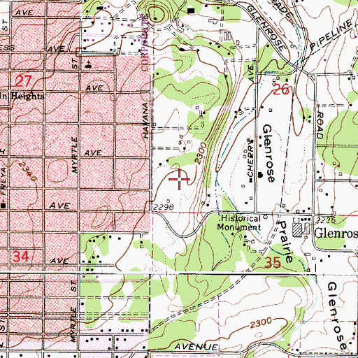 Topographic Map of KCKO-AM (Millwood), WA