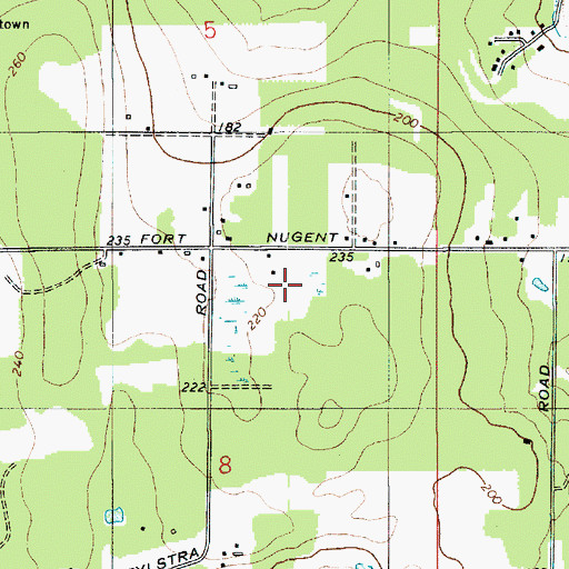 Topographic Map of KJTT-AM (Oak Harbor), WA