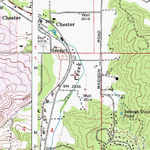 Topographic Map of KSVY-AM (Opportunity), WA