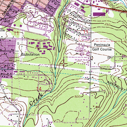 Topographic Map of KAPY-AM (Port Angeles), WA