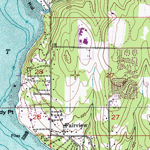 Topographic Map of KITZ-AM (Silverdale), WA