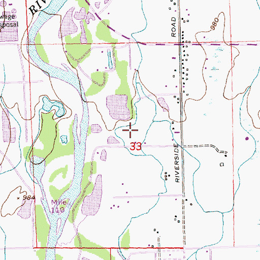 Topographic Map of KBBO-AM (Yakima), WA