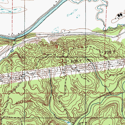 Topographic Map of KAYO-FM (Aberdeen), WA