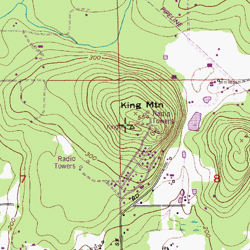 Topographic Map of KZAZ-FM (Bellingham), WA