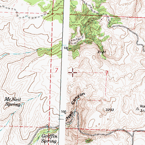Topographic Map of KOZI-FM (Chelan), WA