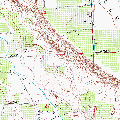 Topographic Map of KYKA-FM (Naches), WA