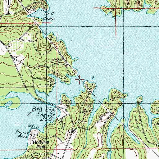 Topographic Map of Shoal Creek, AL