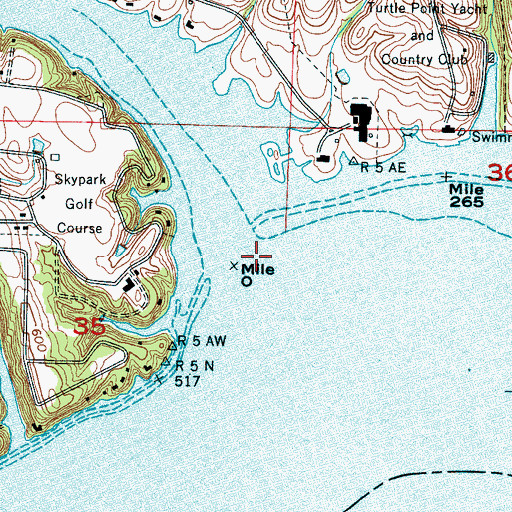 Topographic Map of Shoal Creek, AL